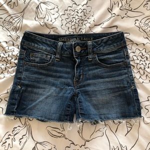 American Eagle Super Stretch Shortie Jean Shorts